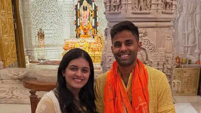 In Photos: Suryakumar Yadav seeks blessings at Ayodhya’s Ram Mandir ahead of Mumbai Indians’ IPL clash vs LSG | Cricket News